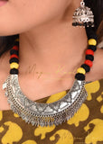 Exclusive german silver necklace set - Satkahon Studio