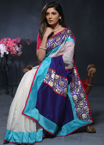 Designer Silk Saree 1827 - Satkahon Studio