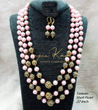 Taiwan shell earl 22 inch long necklace - Satkahon Studio